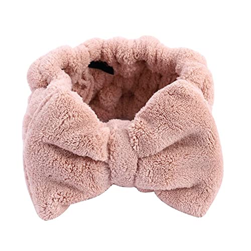 Stirnband Damen Winter Spa Badewanne Dusche Make-up Waschen Gesicht Kosmetik Stirnband Haarband Elastische Haarband Haarschmuck Gesichtswaschstirnband (Size : CD408) von FrEshn