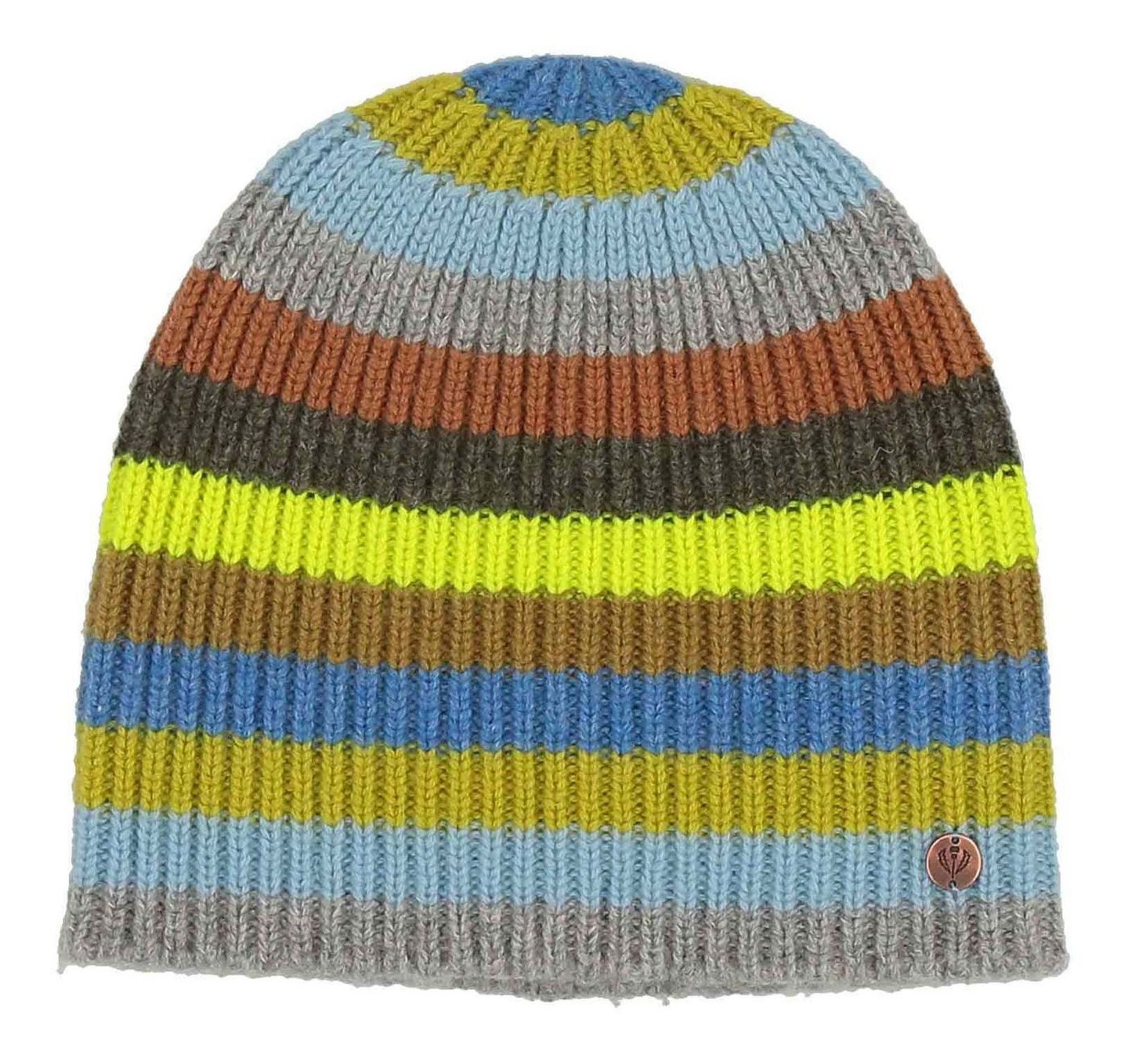 Fraas Beanie Signature Multi Stripe Knit Slouch Beanie von Fraas