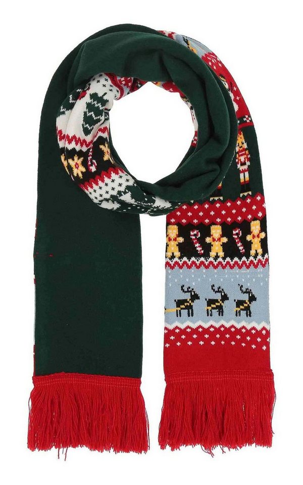 Fraas Modeschal Knitted Scarf With Christmas Design von Fraas