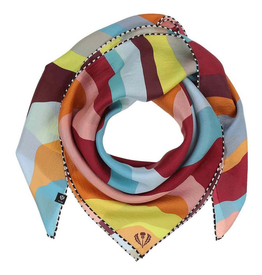 Fraas Modetuch Silk Crepe Scarf In Wave-Design von Fraas