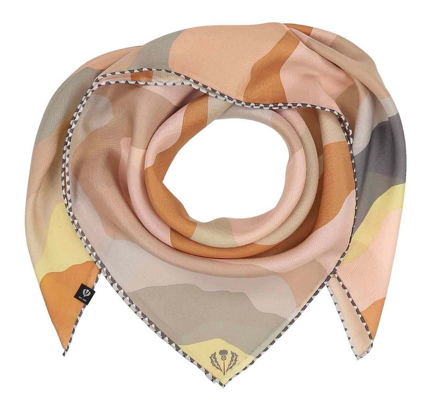 Fraas Modetuch Silk Crepe Scarf In Wave-Design von Fraas