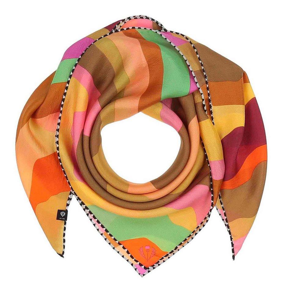 Fraas Modetuch Silk Crepe Scarf In Wave-Design von Fraas