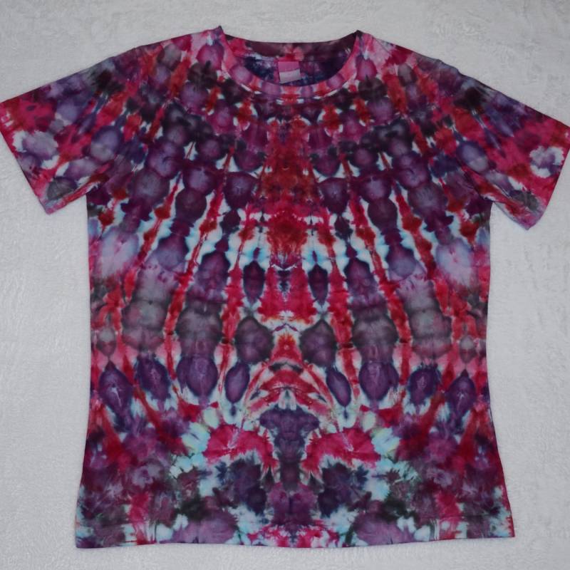 Fraktale Effekt L.a.t. Mittlere Rundhals Kurzarm. Tie-Dye-T-Shirts, Eis Gefärbt. Lssm1028 Fraktale Effekt L.a.t. Mittlere Rundhals Kurzarm. Tie-Dye-T-Shirts, Eis Gefärbt. Lssm1028 von FractalDyes