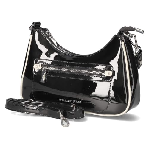 Fräulein Frida FF14-01-SS25,100 Handtasche Synthetik Damen in schwarz-kombi von Fräulein Frida
