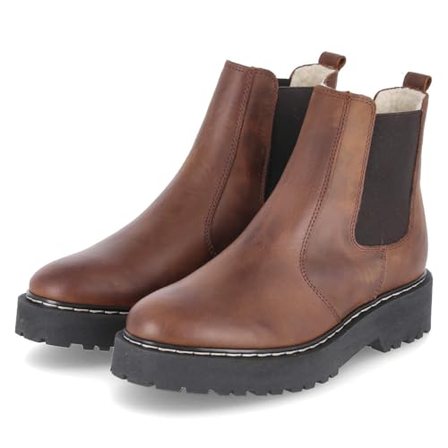 Fräulein Frida F-8396 Olivia Tabaco Schlupfstiefel Glattleder Damen in braun - Gr. 39 Fräulein Frida F-8396 Olivia Tabaco Schlupfstiefel Glattleder Damen in braun - Gr. 39 von Fräulein Frida