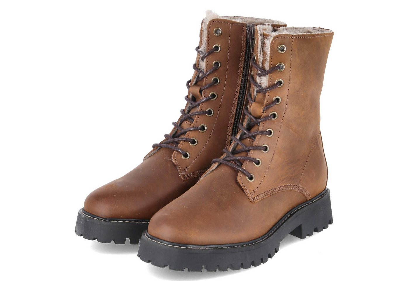 Fräulein Frida F-8550 Olivia Tabaco Winterstiefel von Fräulein Frida