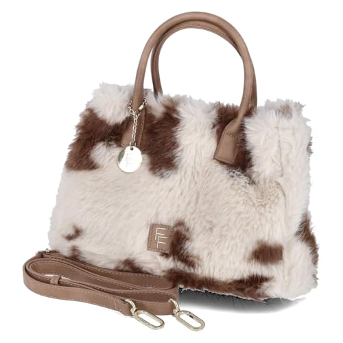 Fräulein Frida FF2007,320 Handtasche Textil Damen in beige-kombi von Fräulein Frida