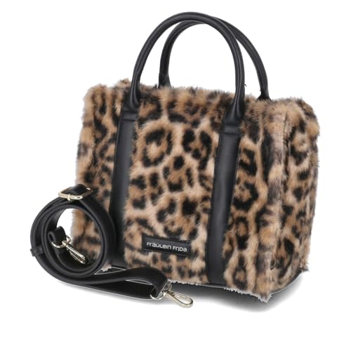 Fräulein Frida FF2013,107 Handtasche Textil Damen in braun-kombi von Fräulein Frida