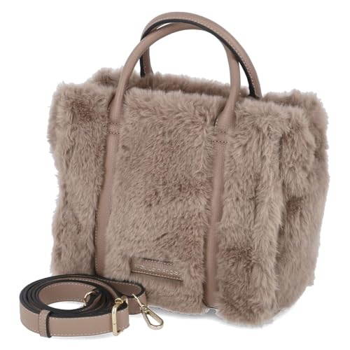 Fräulein Frida FF2013,900 Handtasche Textil Damen in beige von Fräulein Frida