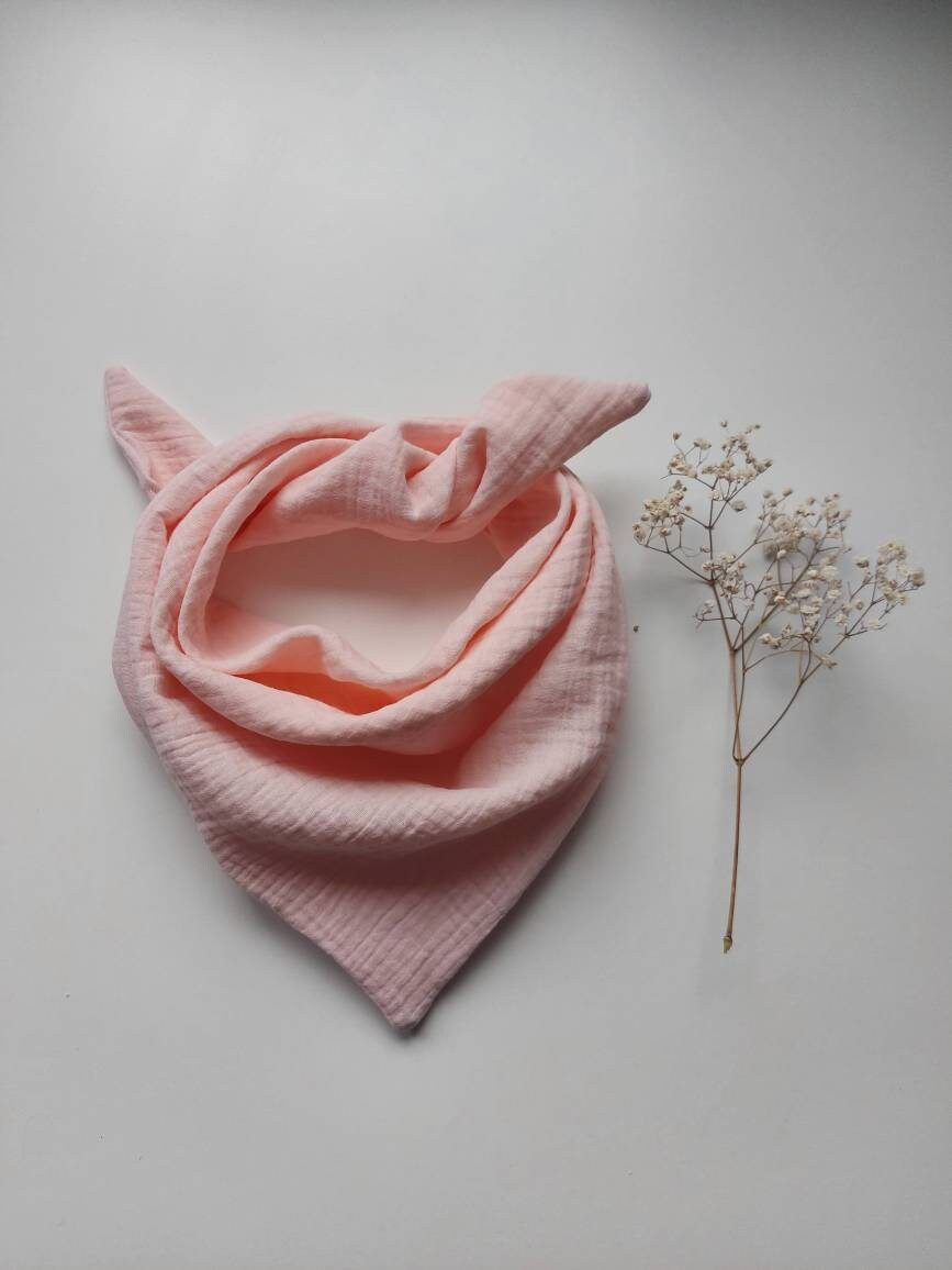 Musselin Tuch in Zartrosa von FraeuleinFrauke