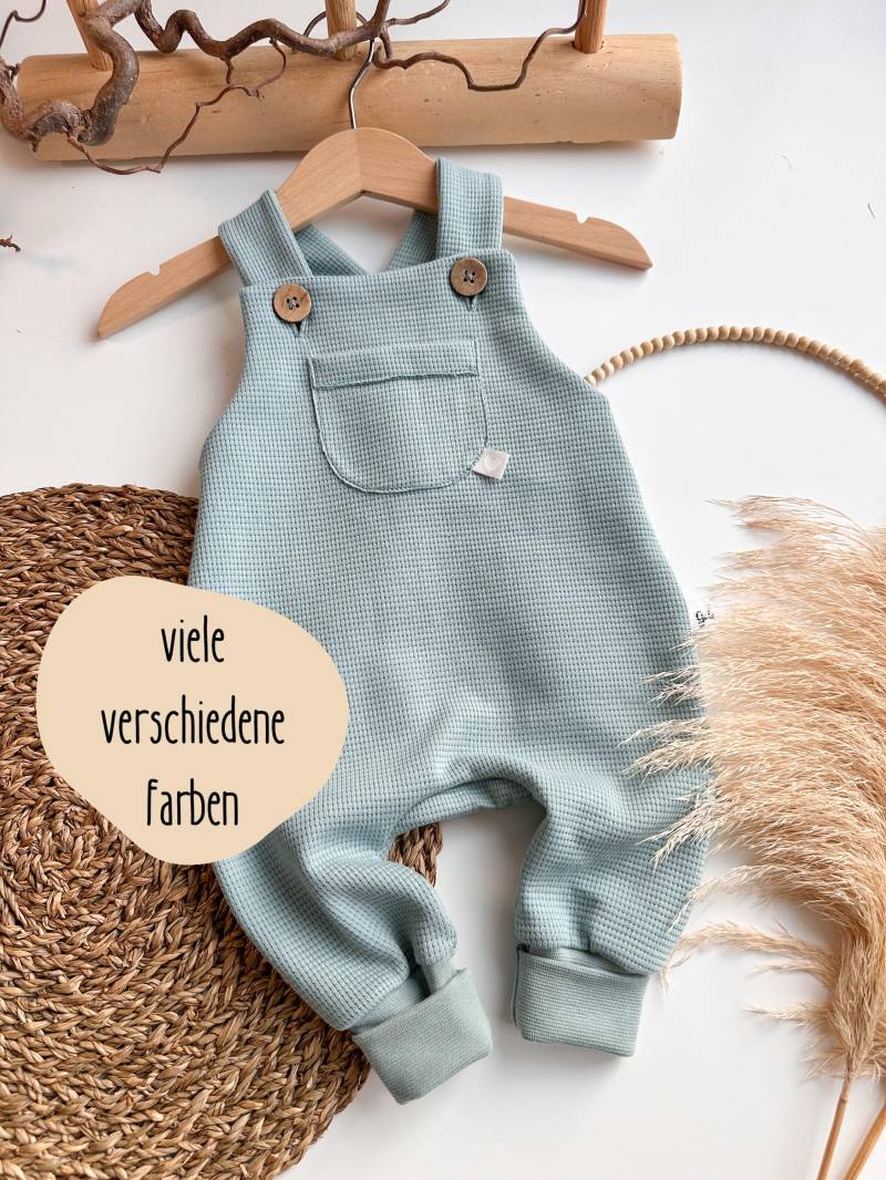 Latzhose Lang Brusttasche Kinder Mädchen Kleinkind Baby Mitwachsend von FraeuleinGoldstueck