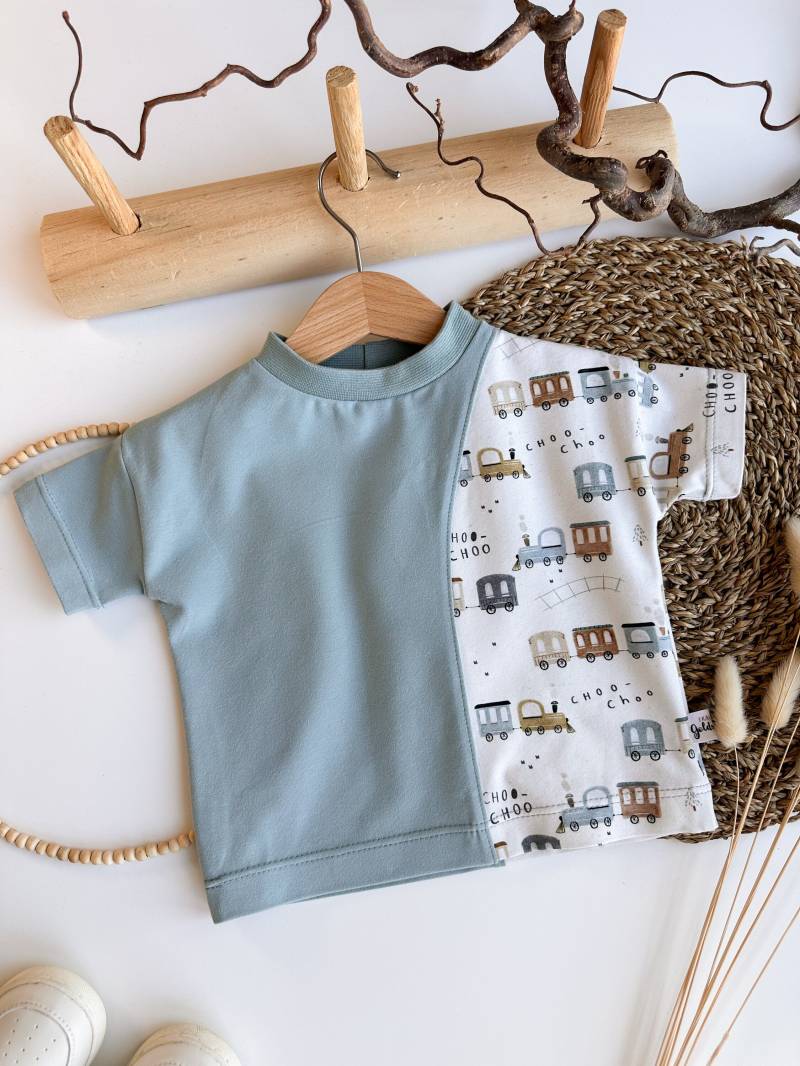 T-Shirt Mit Eisenbahn Kinder Shirt Cooles Zug Jungs Fräulein Goldstück von FraeuleinGoldstueck