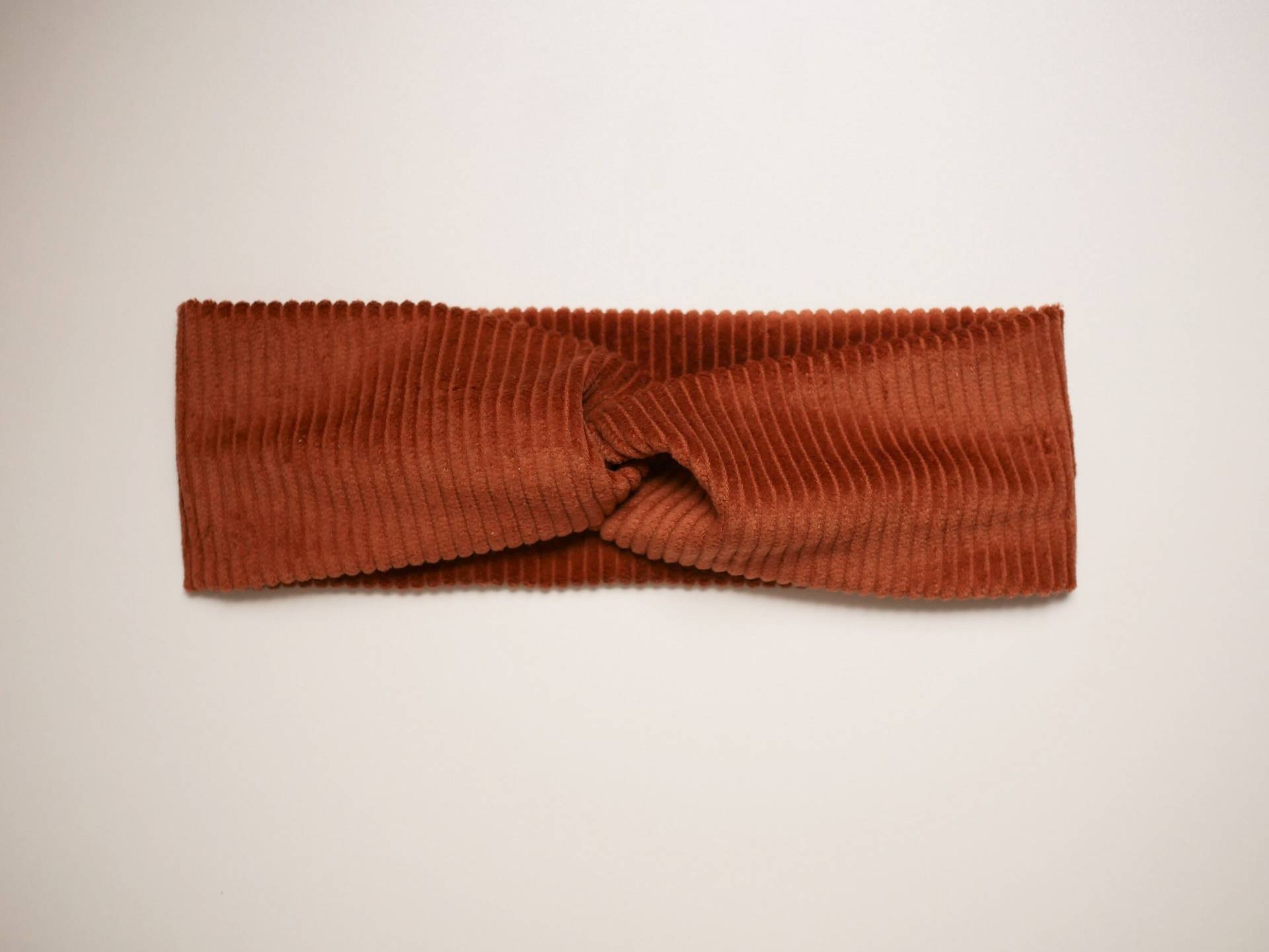 stirnband Aus Cord - Kupfer stirnband Aus Cord - Kupfer von FraeuleinLottiShop