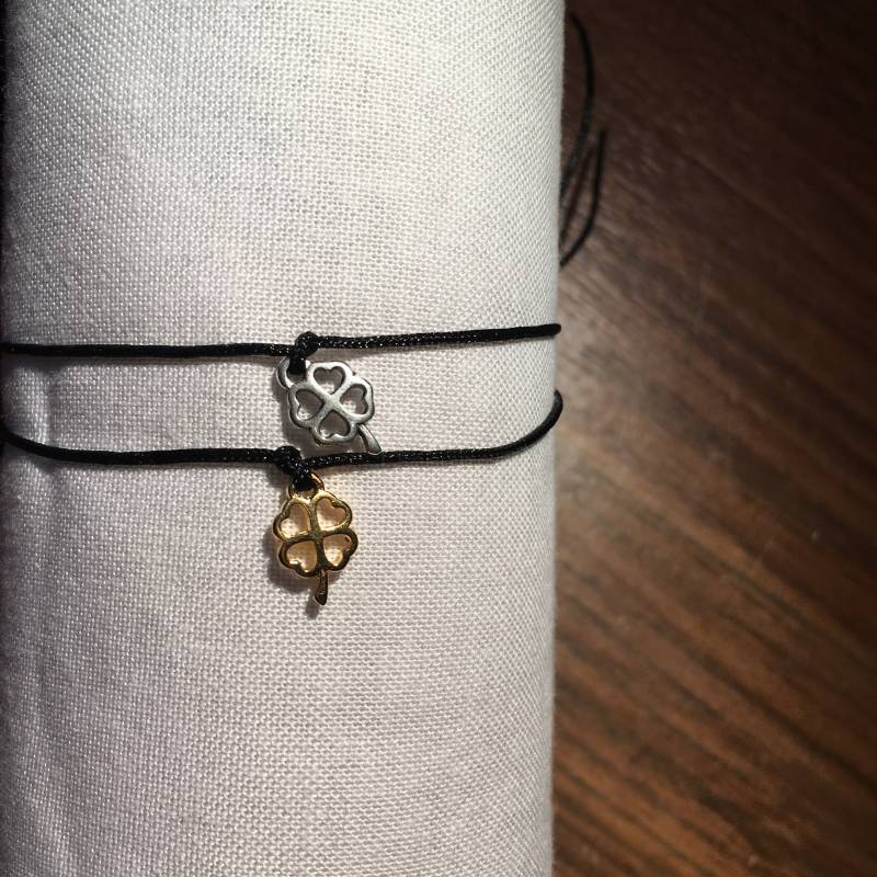 Glücksbringer Kleeblatt Armband Silber Oder Gold von FraeuleinMinusch