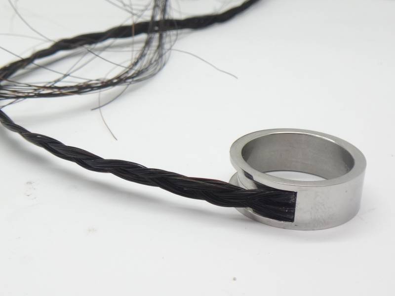 Pferdehaar, Ring, Edelstahl, Rosshaar Zum Einlegen Von Pferrdehaar, Leder, Filz, in Die Ringschiene Mit Hinterschneidung, Gravur, Name Pferdehaar, Ring, Edelstahl, Rosshaar Zum Einlegen Von Pferrdehaar, Leder, Filz, in Die Ringschiene Mit Hinterschneidung, Gravur, Name von FrageMich