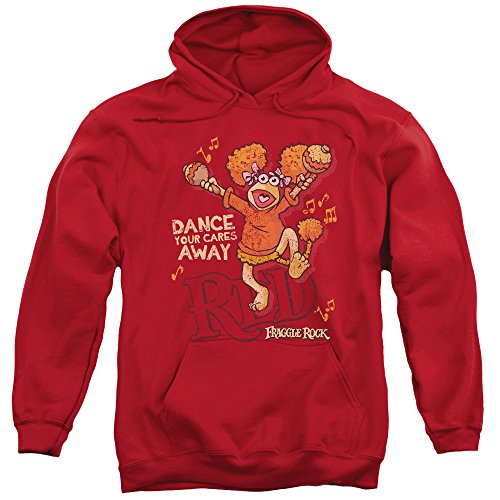 Fraggle Rock Herren Kapuzenpullover Gr. M, rot von Fraggle Rock