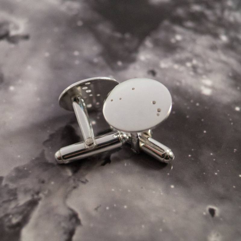 Silber Aries Manschettenknöpfe Manschettenknöpfe Aus Sterlingsilber Mit Dem Sternbild Widder von FragmentDesignsEtsy