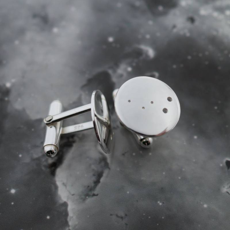 Silber Kassiopeia Manschettenknöpfe Sterlingsilber Manschettenknöpfe Mit Dem Sternbild Kassiopeia von FragmentDesignsEtsy