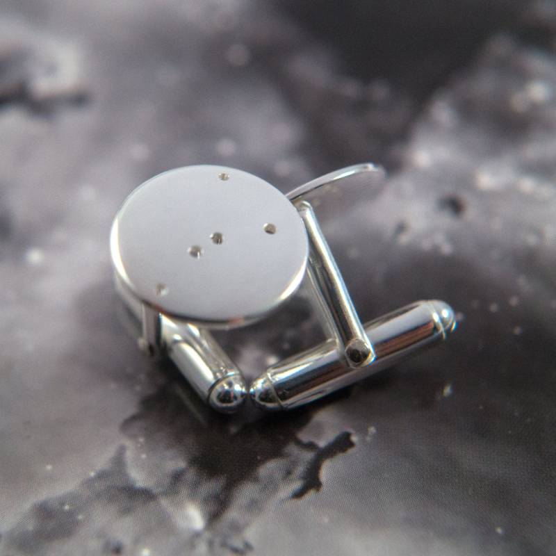 Silber Krebs Manschettenknöpfe Manschettenknöpfe Aus Sterlingsilber Mit Dem Sternbild Krebs von FragmentDesignsEtsy