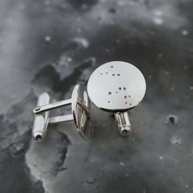 Silber Löwe Manschettenknöpfe Sterlingsilber Manschettenknöpfe Mit Dem Sternbild Löwe von FragmentDesignsEtsy
