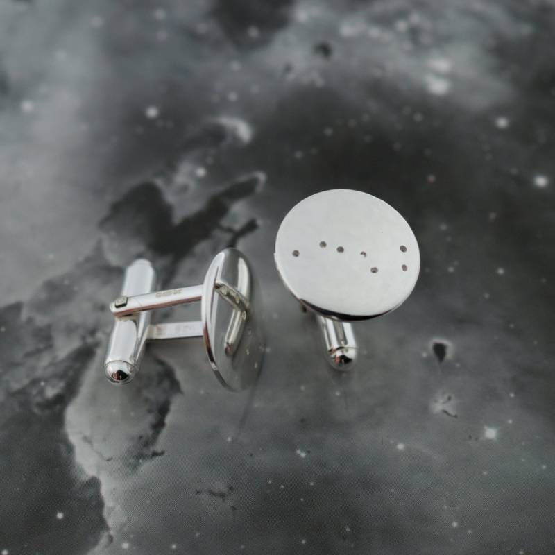 Silber Pflug Manschettenknöpfe Sterlingsilber Manschettenknöpfe Mit Dem Sternbild Oder Großer Wagen von FragmentDesignsEtsy