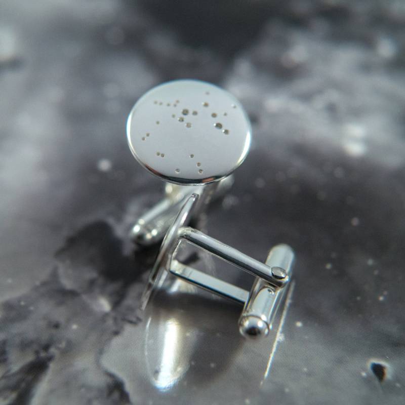 Silber Schütze Manschettenknöpfe Manschettenknöpfe Aus Sterlingsilber Mit Dem Sternbild | Sagittarius Recyceltem von FragmentDesignsEtsy