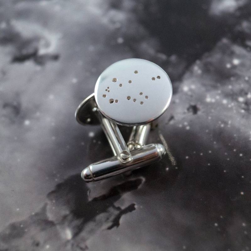 Silber Waage Manschettenknöpfe Manschettenknöpfe Aus Recyceltem Sterlingsilber Mit Dem Sternbild Waage von FragmentDesignsEtsy