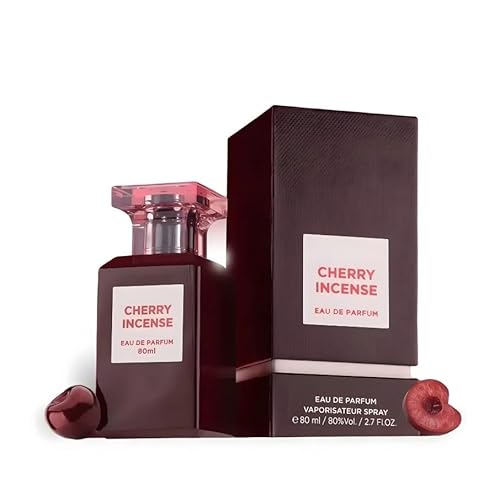 Fragrance World Cherry Incense Parfümiertes Wasser Unisex 80 ml Eau de Parfum Arabisches Parfüm für Damen und Herren von Fragrance World