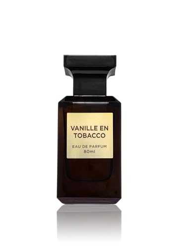 Fragrance World – Vanille En Tobacco EDP 80 ml. Unisex-Parfüm. Exklusive Parfüms mit aromatischer Signaturnote für Männer und Frauen. von Fragrance World