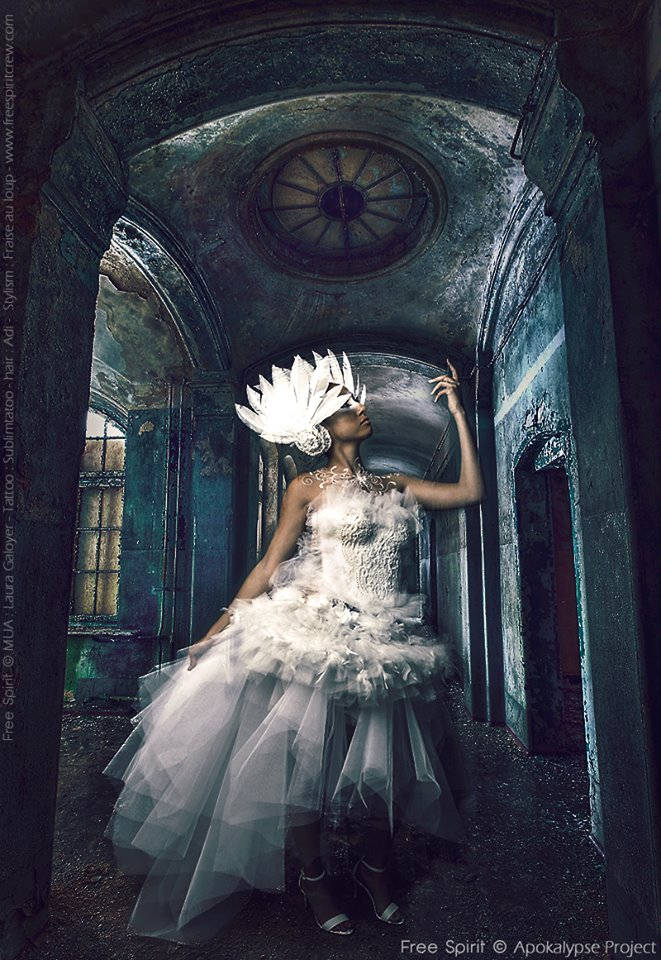 Engelkostüm - Weißer Schwan Odette Ballett Hochzeit Romantisch Märchen von FraiseauLoupCostumes