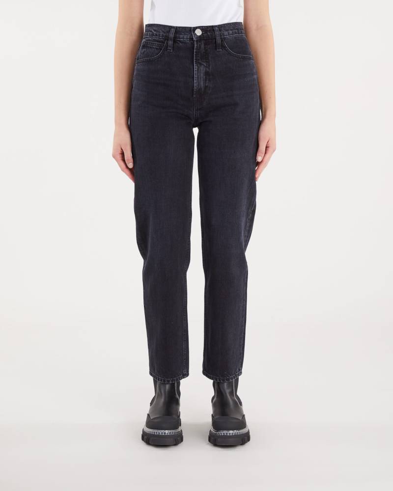Frame Le High N Tight Straight Washed black von Frame
