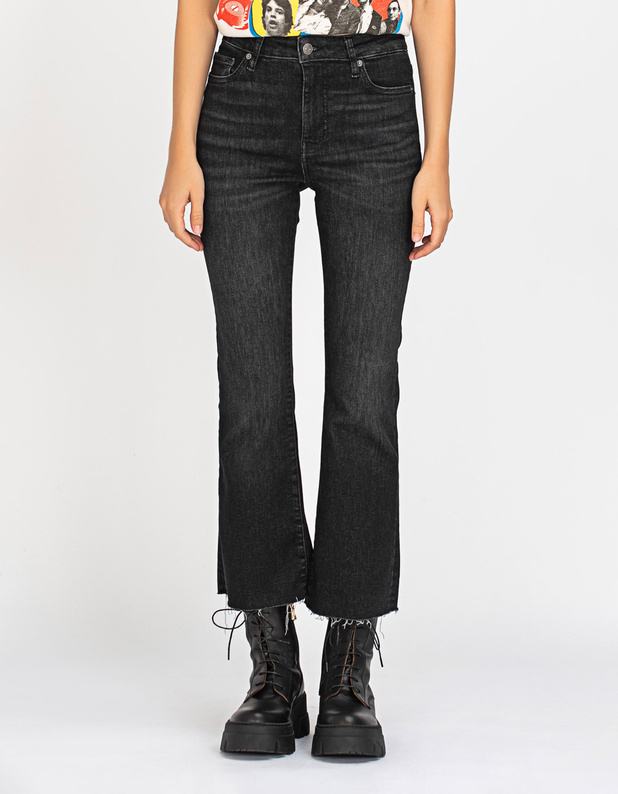 Le Crop Mini Boot Raw Anthracite von Frame