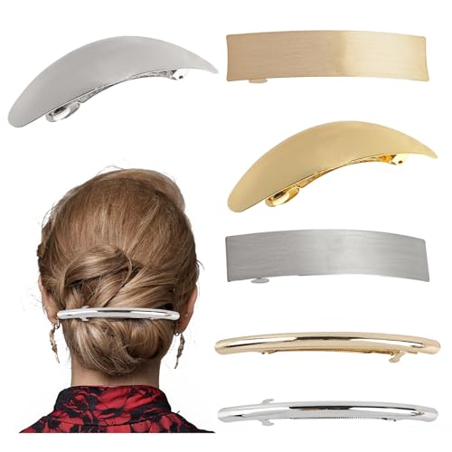 Framendino, Metall-Haarspangen, einfache große Haarspangen, Frühling-Haarspangen für Damen, 6 Stück von Framendino