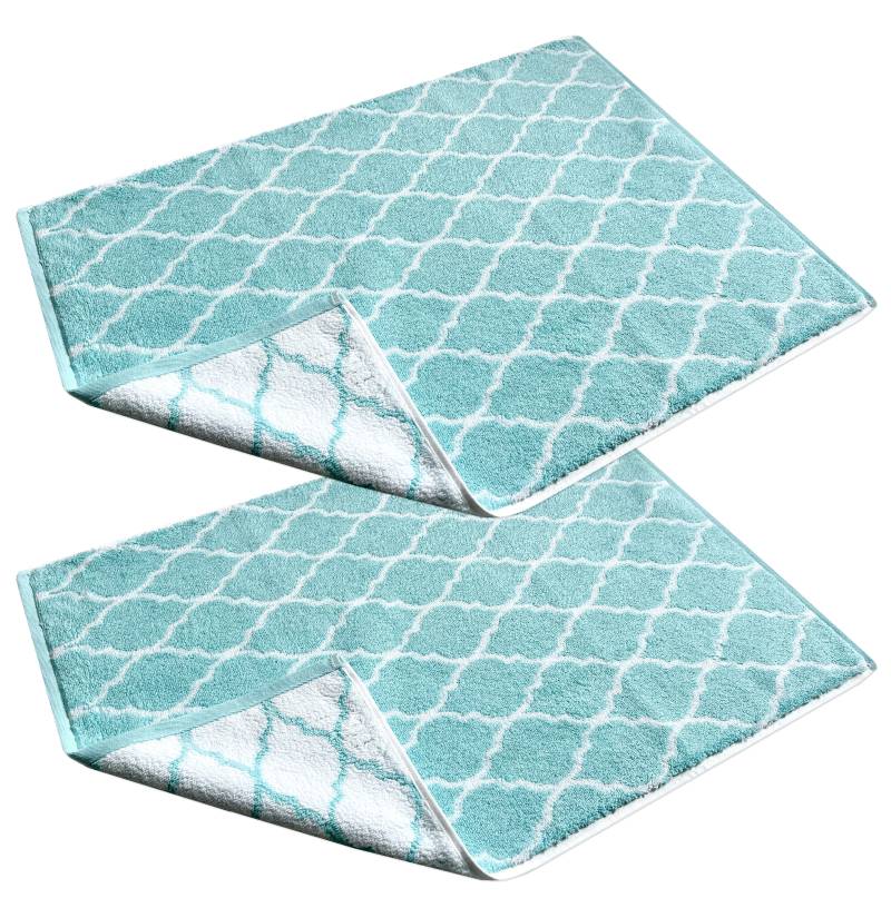 framsohn frottier Badematte "Tiles", beidseitig nutzbar, Baumwolle, Badvorleger, Hotelmatte, wendbar von Framsohn Frottier