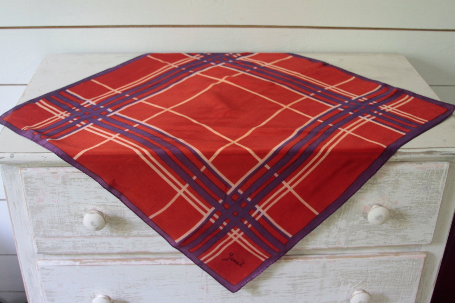 Vintage Plaid Scarf 50Er Jahre/60 Vintage Plaid Scarf 50Er Jahre/60 von FranaVintage
