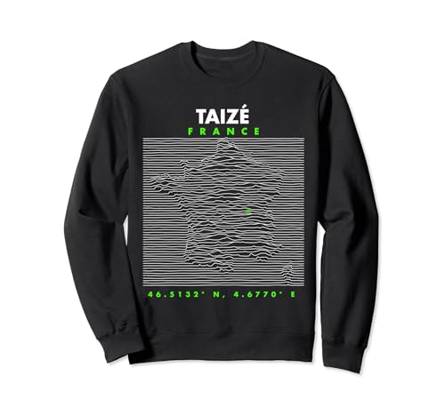 Frankreich - Taizé Sweatshirt von France Coordinates Maps