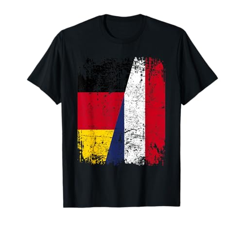 FRANKREICH DEUTSCHLAND Flagge Damen Herren Kinder Frankreich T-Shirt FRANKREICH DEUTSCHLAND Flagge Damen Herren Kinder Frankreich T-Shirt von France Family Shop