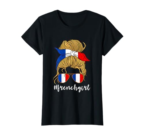 French Girl Schal mit französischen Wurzeln Frankreich Flagge Frankreich T-Shirt von France National Flag French Roots