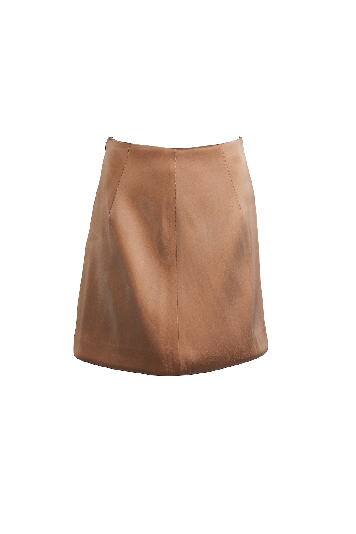 Cava Liquid Mini Skirt - Brown - 8 - Francesca Miranda - Mini skirts von Francesca Miranda