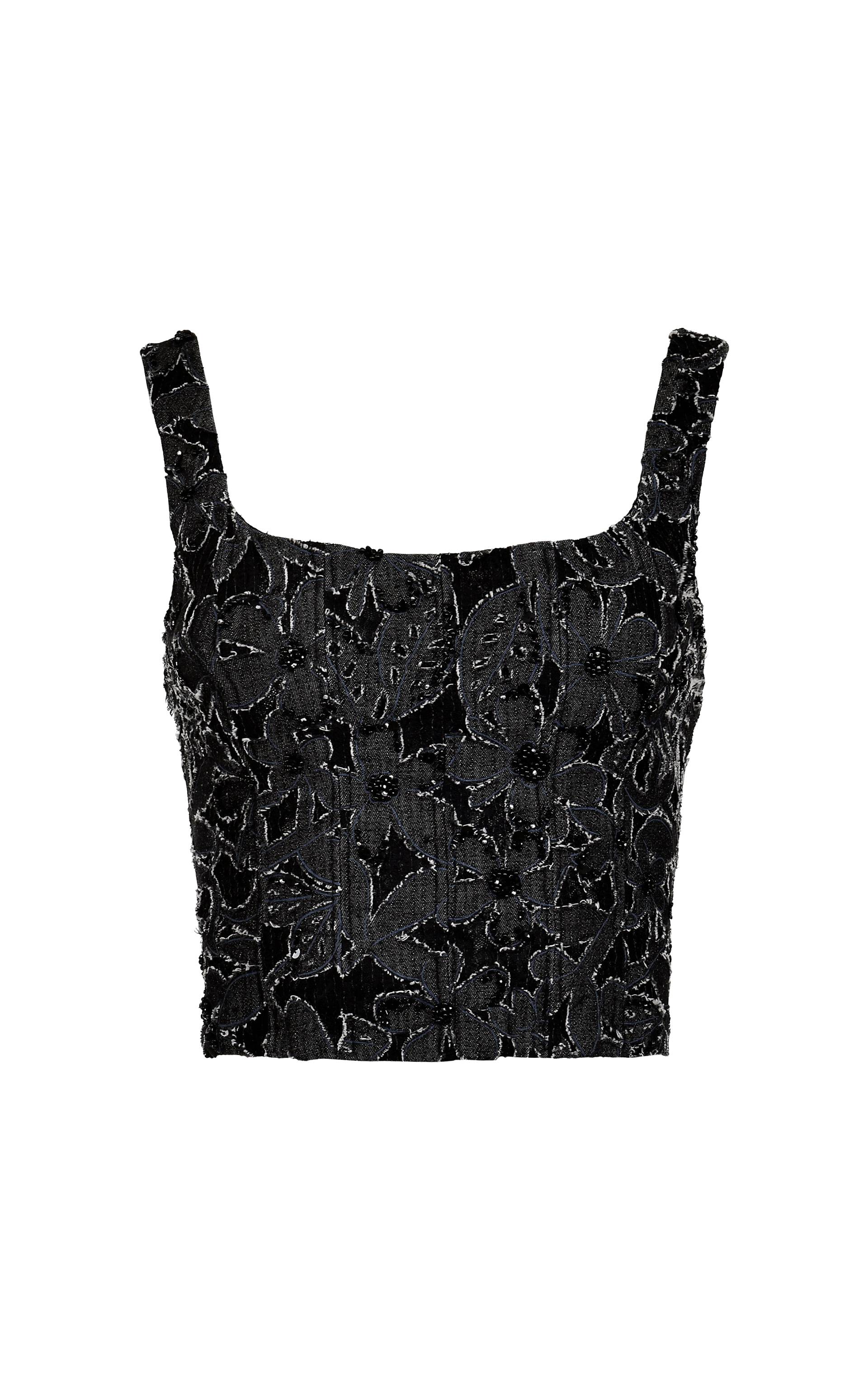 Chloe Corset Top - Handembroidered - Black - 4 - Francesca Miranda - Crop tops Chloe Corset Top - Handembroidered - Black - 4 - Francesca Miranda - Crop tops von Francesca Miranda