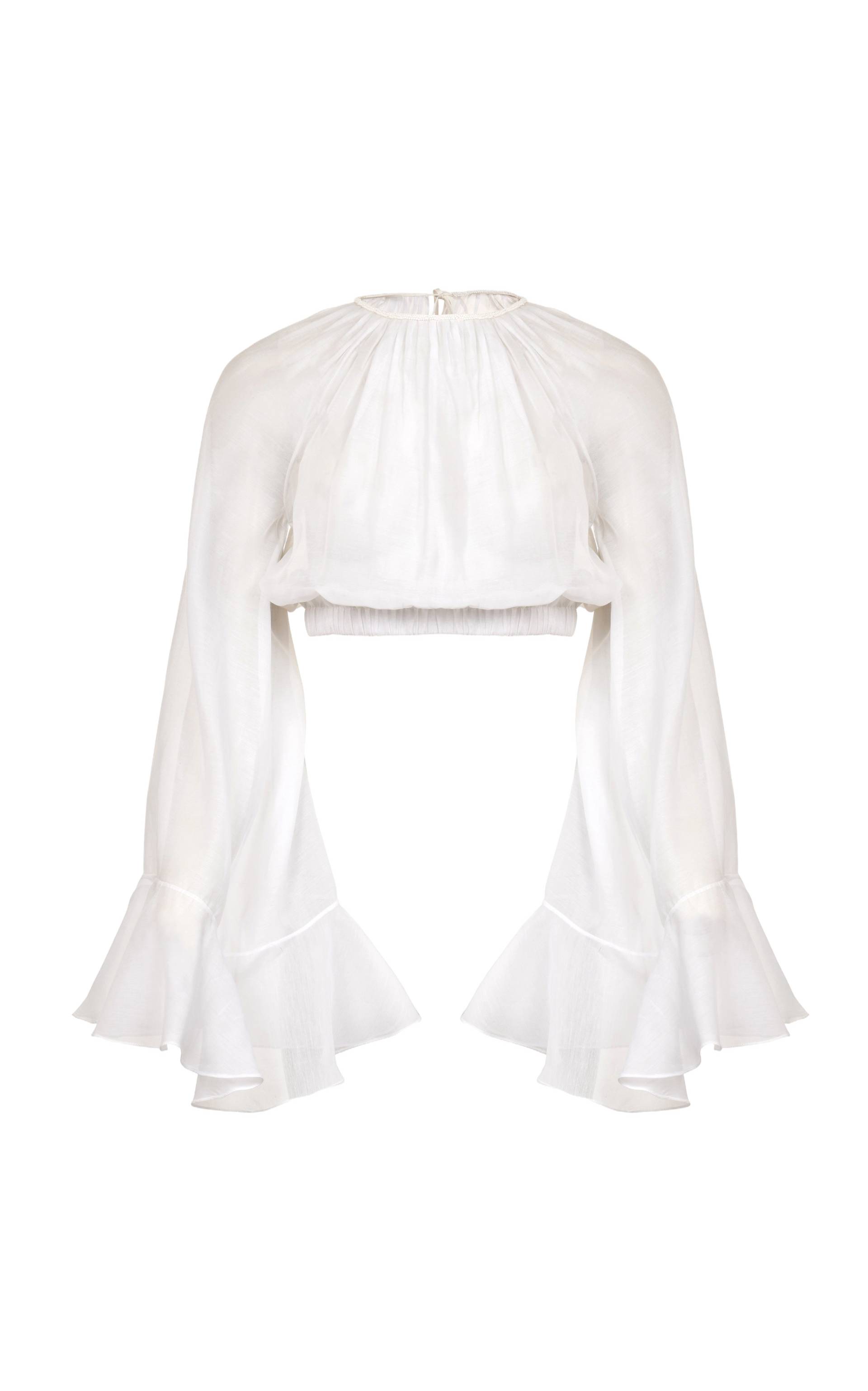 Francesca Miranda | Nero Cotton Top | Women's Ghost White Crop tops Francesca Miranda | Nero Cotton Top | Women's Ghost White Crop tops von Francesca Miranda