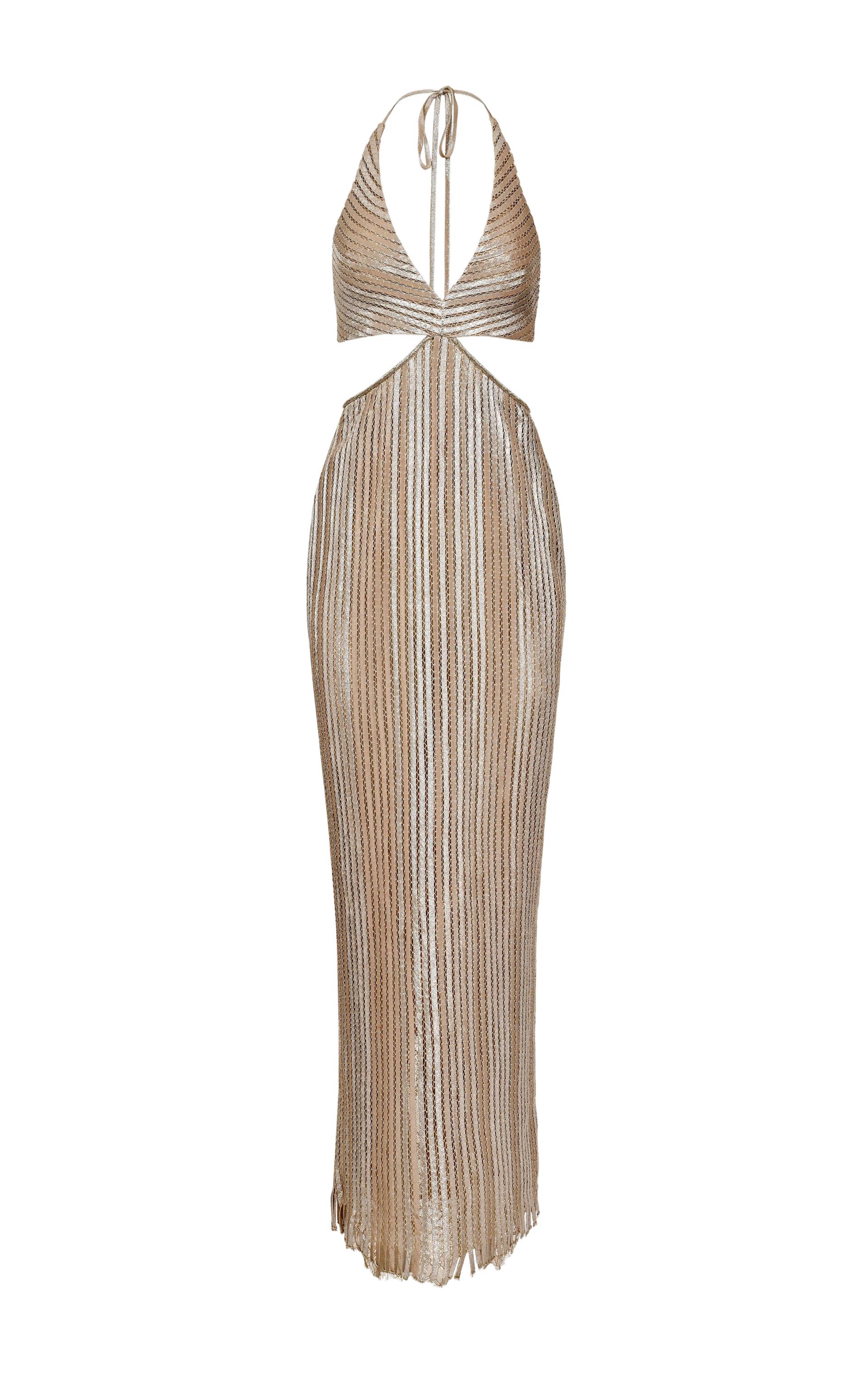 Luce Handmade Dress - Gold - 8 - Francesca Miranda - Maxi dresses von Francesca Miranda