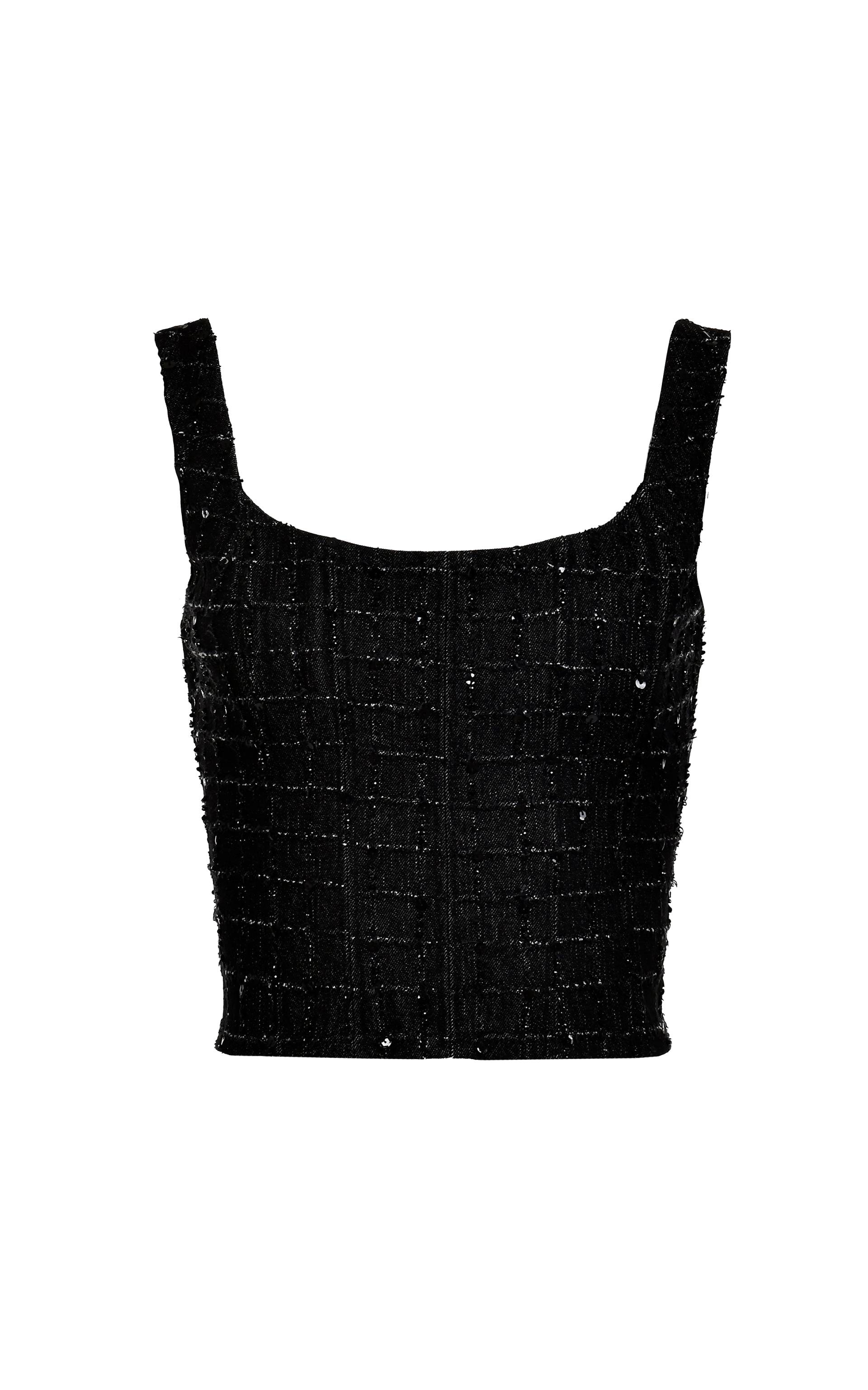 Sloane Corset Top - Handembroidered - Black - 10 - Francesca Miranda - Crop tops Sloane Corset Top - Handembroidered - Black - 10 - Francesca Miranda - Crop tops von Francesca Miranda