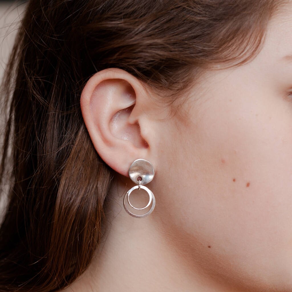 Double Stud Creolen von FrancescaRossiDesign
