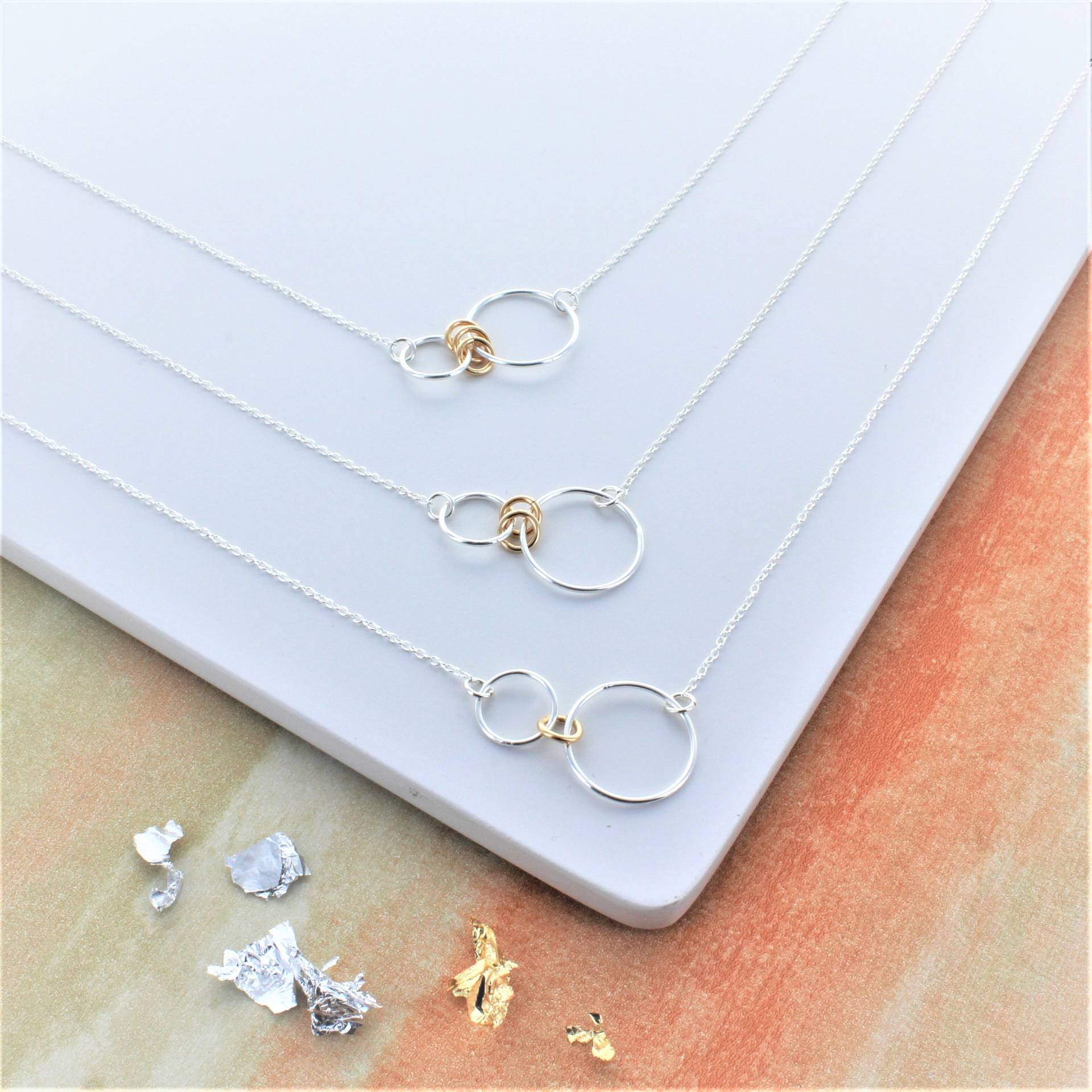 Infinity Familie Ring Halskette von FrancescaRossiDesign