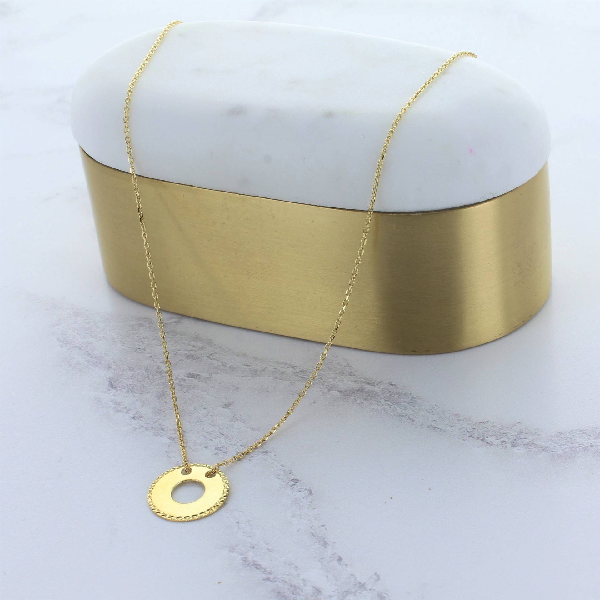 Minimal Vergoldete Sterling Silber Plättchen Halskette von FrancescaRossiDesign