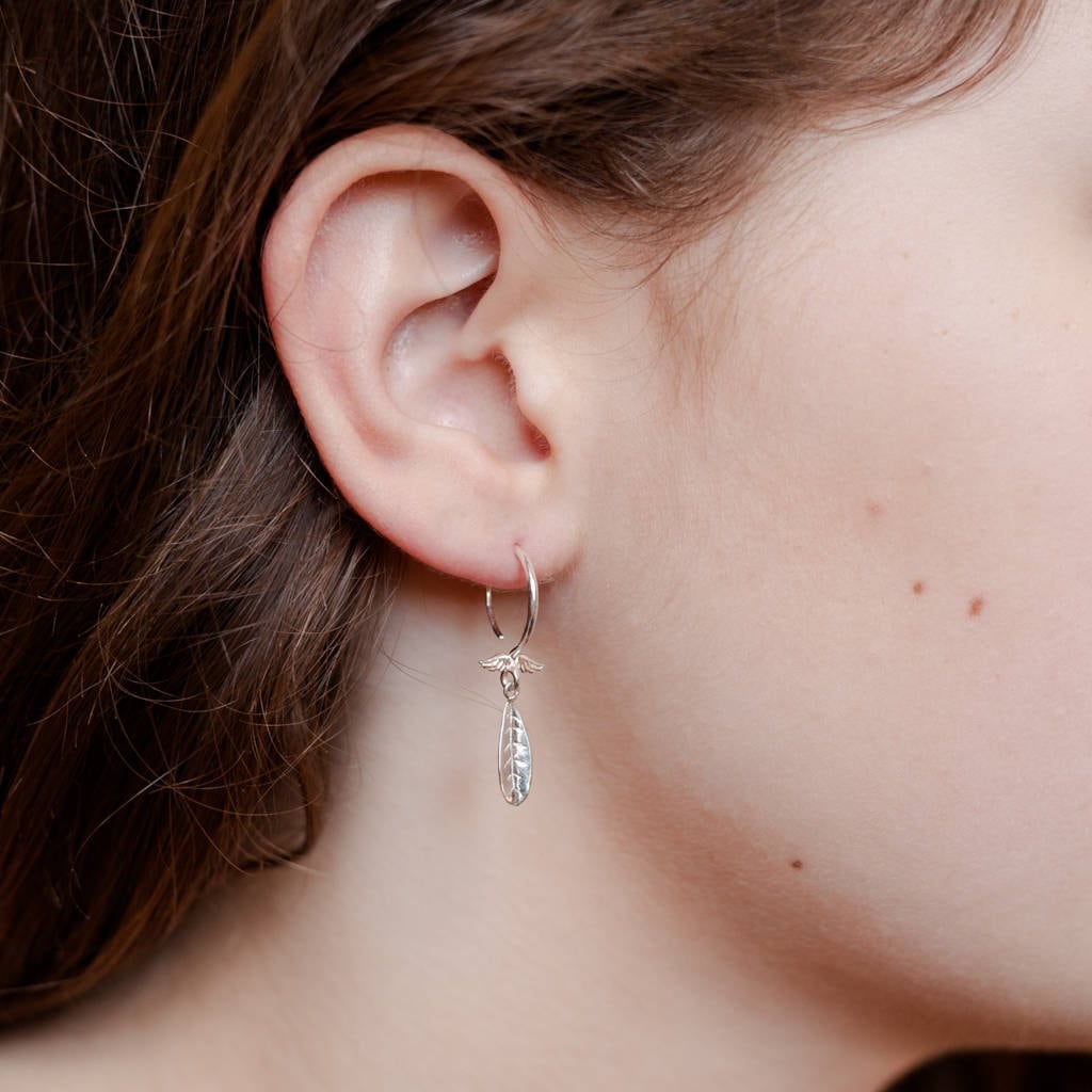 sterling Silber Engel Flügel Blatt Reifen von FrancescaRossiDesign