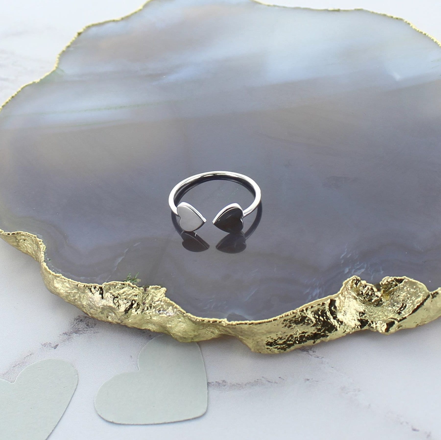 sterling Silber Herz Ring von FrancescaRossiDesign