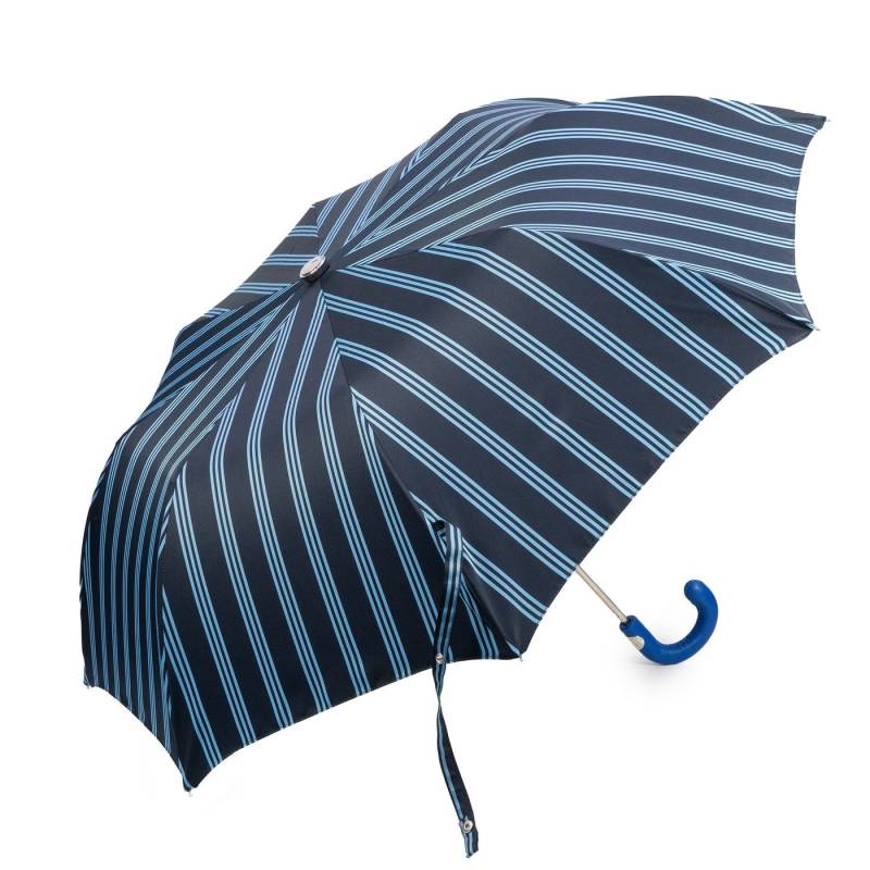 Francesco Maglia Taschenregenschirm, Luxus-Regenschirm, blau, Handmade in Italy von Francesco Maglia