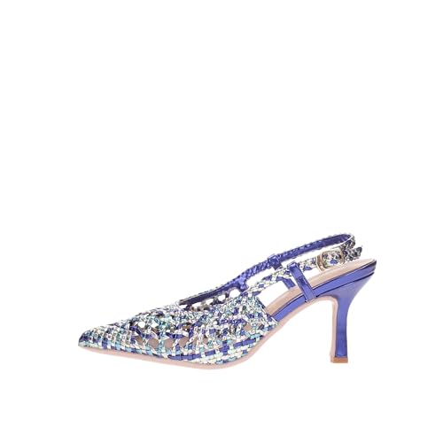 Francesco Milano Damen Pumps Blau A08-20p-mu-blau, blau, 41 EU Larga von Francesco Milano